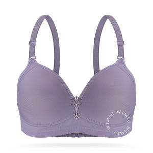 WIMIU BH Wanita Bra Wanita Cup Jumbo Besar C BH Tanpa Kawat 100037