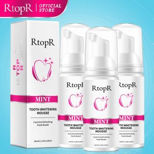 Hot selling products drop directlyRtopR Teeth Whitening Plaque Remover Teeth Cleansing Removes Stains Teeth Whitener Oral Hygiene Toothpaste Whitening Mousse (60ml)