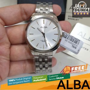 ALBA ORIGINAL - ALBA ARX107 X1 ALBA ARX107X1 Men CT - Silver - Stainless Steel - Diameter 4CM- Water Resist 50 Meter - Jamdunia / Jam dunia JD18 # Jam Tangan Pria Jam Pria Jam Tangan Anti Air + ALBA ARX1 07 AR X1 07 X1 ARX S003
