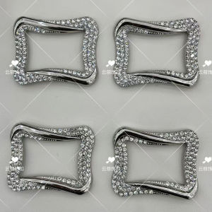 [Free Shipping] 2025 New High-Heeled Shoe Buckles Shoe Accessories Diamond Buckles Versatile Decorative Pieces Diamond-Encrusted Metal Decorative Buckles Small Accessories Clasps