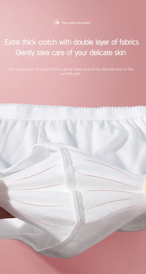 Cofoe Cotton Disposable Panties Pregnant Briefs Prenatal Postpartum  Underpants Travel Sterilized Underwear Menstruation Physiological Period Pants  Maternity Underwear Pants