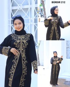 Abaya daily BAJU GAMIS TER BARU Sabella Abaya BORDIR 212 Jetblack Gamis Trendy Gaun Modern Casual Baju Modis Panjang Baju Syar’i Muslim Wanita Baju Kerja Syari Panjang Dress Pesta Murah Terbaru 2019