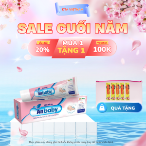 Kem bôi Anbaby Giảm ngứa hăm tả ban đỏ cho bé sơ sinh Tuýp 10gr