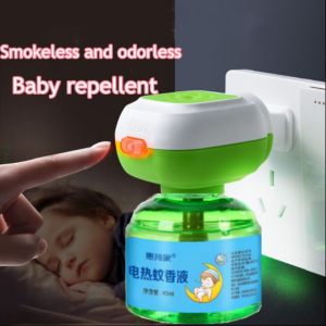 Safe Long Lasting Electric Mosquito Repellent for Baby Odorless Smokeless Repellents and Plug Set