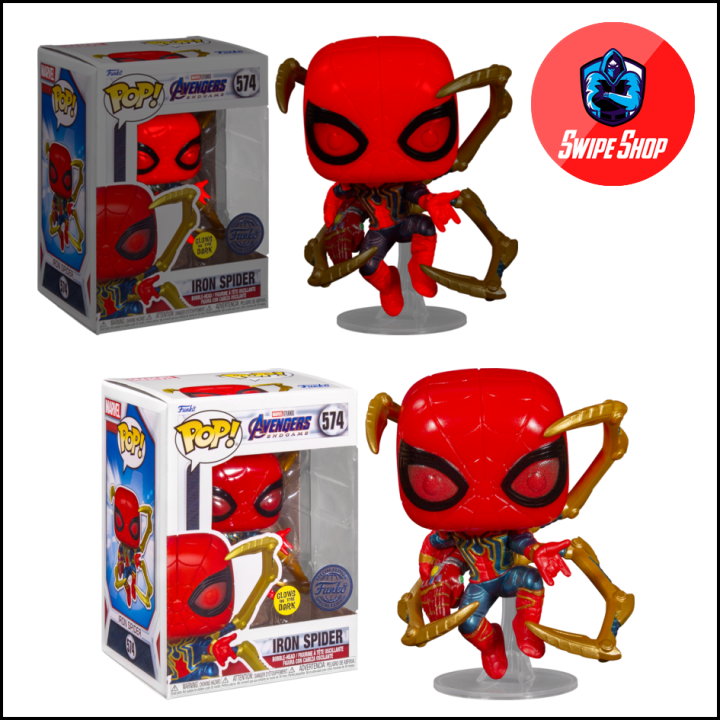 Funko Pop Iron Spider Nano Gauntlet Avengers Endgame Glow