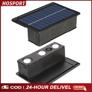 【NEW】 2 Pack 3 LED Sunlight Powered Lamp IP65 Waterproof Wall Mounted Solar Outdoor Light Solar Garden Light for Outside Backyard Pathway Yard Garden