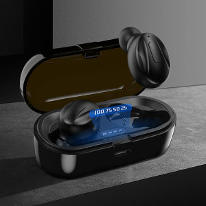 T01 หูฟังเอียร์บัดบลูทูธ 5.2 หูฟังไร้สาย TWS หูฟังไม่มีเสียงรบกวน 5 ชุดมือถือ Earphone HiFi ENC