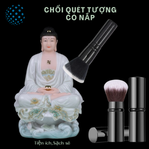 Chổi Xòe Có nắp quét phủi TượngBàn thờ [dài 13cm] tiện íchdễ vận chuyển