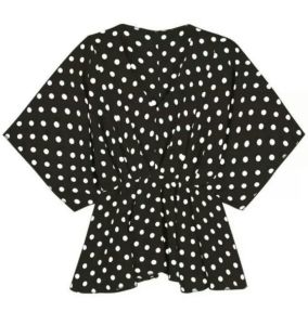 Blouse kimono wanita polka Import