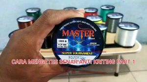 SENAR PANCING KUAT ANTI KRITING MASTERLINE WARNA HIJAU LUMUT UKURAN 0.16mm-0.40mm