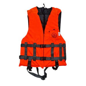 เสื้อชูชีพ พร้อมนกหวีด สีส้มและสีเขียว ใส่ได้ทั้งผู้ชายและผู้หญิง