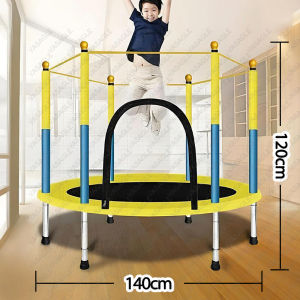 Indoor Outdoor Trampoline for Kids and Adults Adjustable Handle Playground Set Fitness Equipment