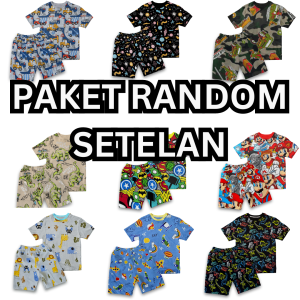 Gentle Kids Paket Random Setelan Printing Paket EKsklusif Murah dan Keren motif Random kartun