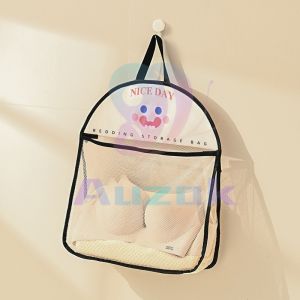 AUK Hanging Net Organizer Storage Mesh Bag Hanging Storage Basket for Bathroom Bedroom