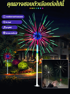 ชุดสายไฟดอกไม้ไฟสีกลวงอัจฉริยะ แถบไฟสีบลูทูธบรรยากาศ