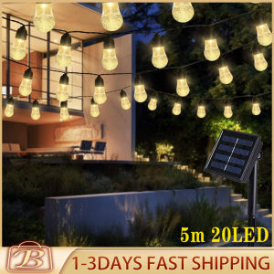 G40 5M 20LEDS Crystal Ball Solar Christmas Light Power LED String Fairy Lights Solar Garlands Garden Christmas Decor Solar Light Outdoor