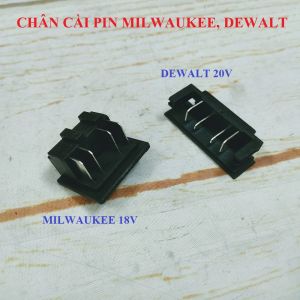 SV Chân cài pin Milwaukee - Dewalt 18V (chân tiếp điểm lấy nguồn điện)