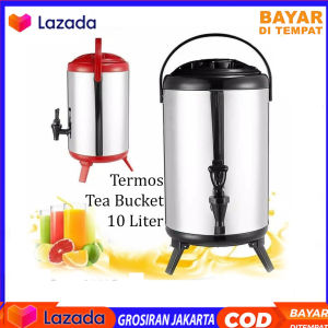 Water Jug/Milk Tea Bucket Termos Tuas Kran - Kapasitas 8 - 12 Liter
