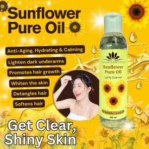 Sunflower Oil Pure Lightly Scented Smooth Gentle  Moisturizer Protects Skin