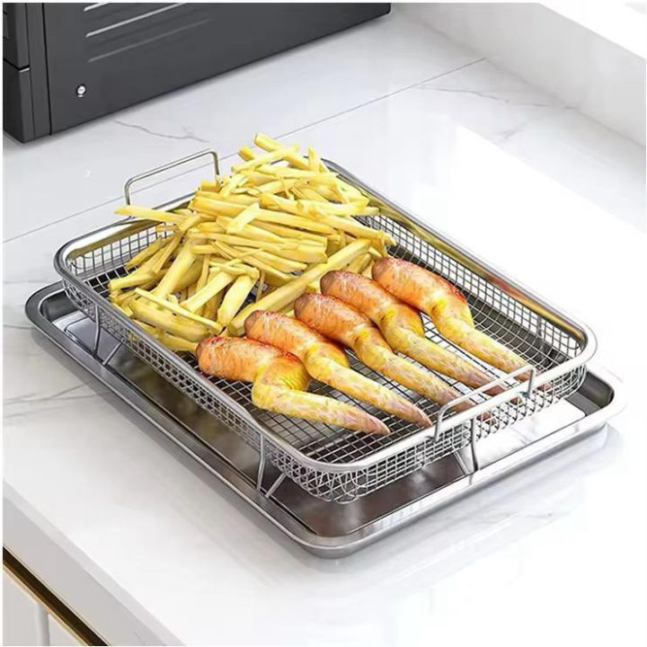 Peniris%20Minyak%20Keranjang%20Saringan%20Stainless%20Steel%20Peniris%20Minyak%20Gorengan%20Ukuran%2032%20x%2024%20x%205%20CM%20-%20Image%202