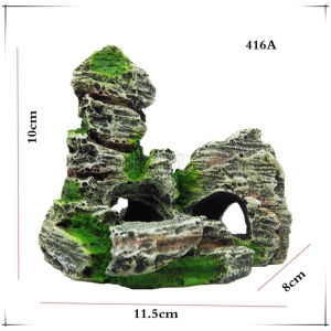 Fish Tank Aquarium Cave Simulation Mountain View Resin Bridge for Fish Tank Decoration Aquarium Mountain View Stone
