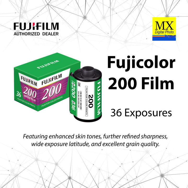 Authentic Fujifilm Fujicolor 200 Camera Film (36 Exposures/Shots