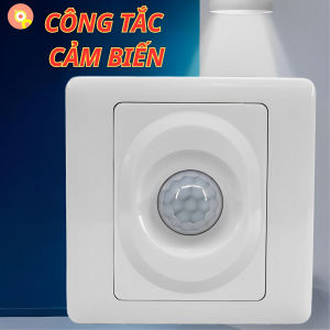 Mặt Công Tắc Cảm Biến Hồng Ngoại Lắp Âm Tường 003B - Ánh Sáng Tự Động Thiết Kế Gọn Đẹp Tiện Lợi