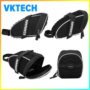 1L Portable Bike Tail Bag Reflective Bike Under Seat Pack Lightweight Bicycle Rear Bag MTB Road Bike Accessories