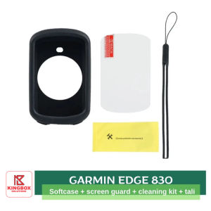 Silicone Softcase Speedometer Garmin EDGE 830 Screen Guard Tali Proteksi Jatuh