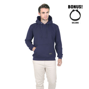 [FREE GIFT] Raindoz x Capilari -  VKM 011 Sweater Hoodie Pria Biru Navy Casual
