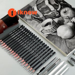 I know Maries 29 Pcs Professional Drawing Sketch Pencil Set Charcoal Eraser Art Painting Kit