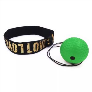 FIGHTINPC PU Sanda Training Home Adjustable Headband Exercise Fitness Equipment Accessories Head-mounted Boxing Reflex Ball Boxing Ball With String Boxing Speed Ball Reaction Training Set