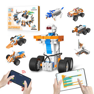 STEAM Programmable Toys Coding Robot Super Bot 26-in-1 APP Control Remote Control Toys for Kids 6 Years Above