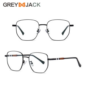 Grey Jack Kacamata Komputer Antiradiasi Blueray UV Metal Kotak Style Retro Fashion Pria dan Wanita Terbaru 216