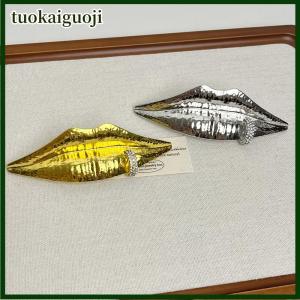 tuokaiguoji Đồ trang sức thời trang Lip Shaped Trâm cho phụ nữ Quà Tặng bên exaggerative phụ kiện