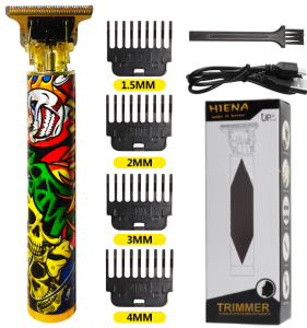 Kemei The New Hair Clipper Razor for Haircut On Sale USB Rechargeable Electric Clipper Original Razor Hair 0mm Cordless Shaver For Men Adult Children Professional Hair Salon Barbershop Accessories (4 Free Comb)