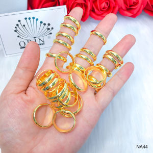 Nhẫn trơn nhẫn chỉ mạ màu 24 bền màu có khắc 9999 cao cấp Orin N44 Công nghệ xi mạ độc quyền 5lớp cao cấp - Long Tien