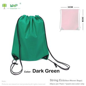 Eco bag string bag back pack plain non woven draws Ting bag outdoor bag duet bag organizer eco bag canbepint logo