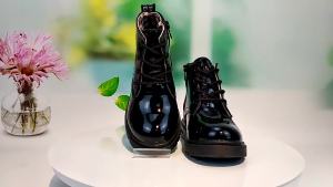 New Children Shoes Boots for Children Size 21-37 Boots for Girl PU Leather Waterproof Winter Kids Snow Shoes Girls Boots