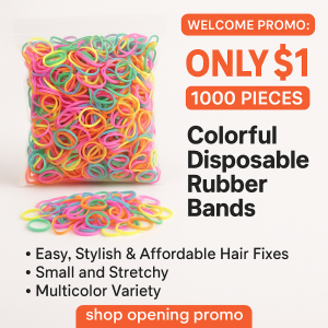 1000pcs Girls Colourful Disposable Small Rubber Band Hair Ties Headband Children Ponytail Holder Bands Kids Women Simple Hair Accessories for only 1$