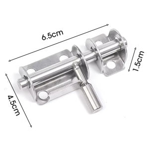 Stainless Steel Door Latch Solid Sliding Bolts Latch Hasp Home Hardware Gate Safety Toilet Door Lock Anti-theft Bolts