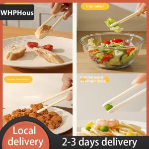 [COD] WHPHous Ship within 24 hours Cartoon Dopamine Donut Snack Tong Plastic Anti-Slip Mini Food Tong With Storage Box Hands-Free Salad Toast Tongs Bar Buffet