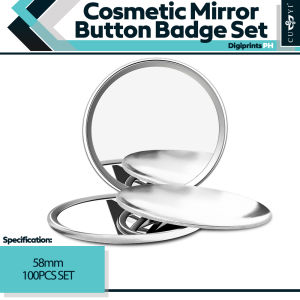 Digiprints PH - 100pcs - CUYI Button Badge Cosmetic Mirror 2.25inches Pocket Mirror Badge