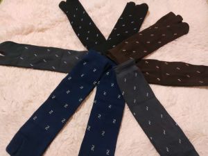 kaos kak jempol motif panjang tebal wanita