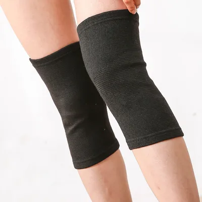 Bamboo charcoal warm thin knit knee pads Leg Warm Fitness Antiskid Knee Pad