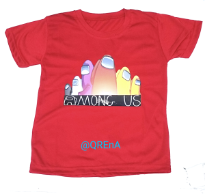 Kaos Anak Sablon Pria Karakter Roblox Among Us Mickey/Baju Cowo Bahan Katun Adem Murah