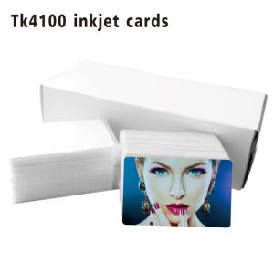 Free shipping 50 PCS/Lot 125KHZ Printable PVC RFID Smart ID Blank Card With TK4100/EM4100 Chip For Epson / Canon Inkjet Printer