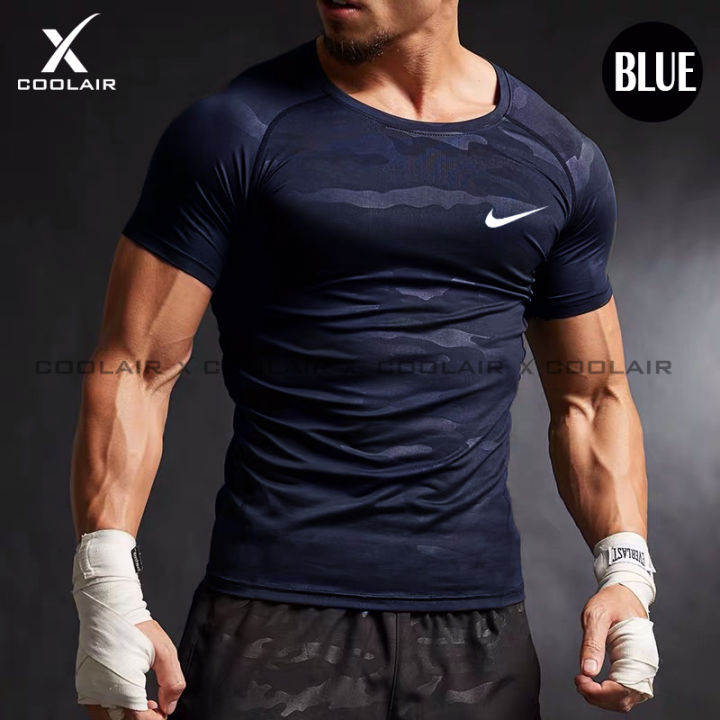 Mens Gym Compression Shirt Male Rashgard Fitness Long Sleeves