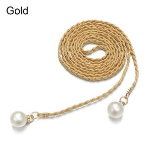 XIJIBAN Wear Accessories Clothing Collocation Summer Waistband Dress Up Waist Belt Leather Rope Thin Belts Self-Tie Rope Belt