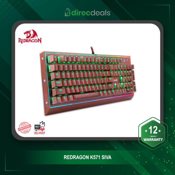 Redragon K571 SIVA Mechanical Gaming Keyboard Professional Keypad 104 Standard Keys RGB Backlight Blue Switches for PC Computer